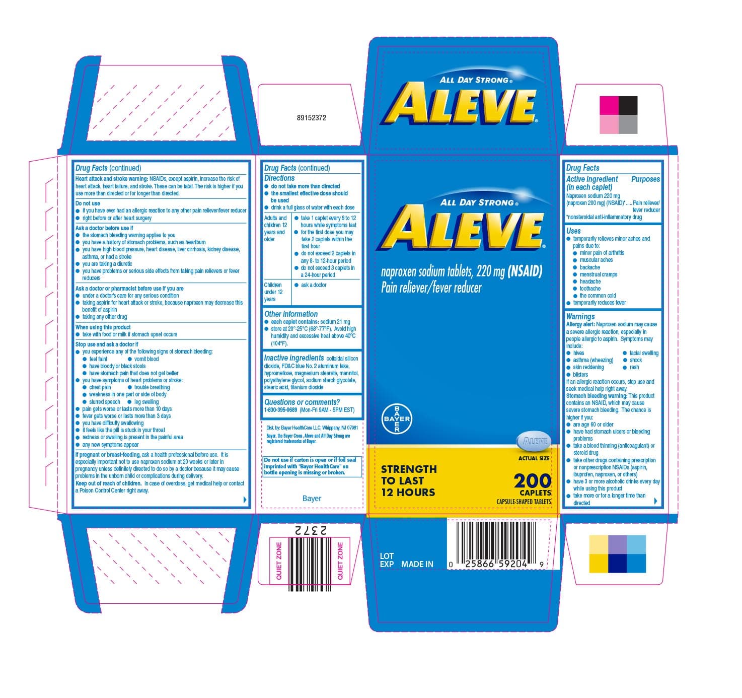 Naproxen Sodium package label