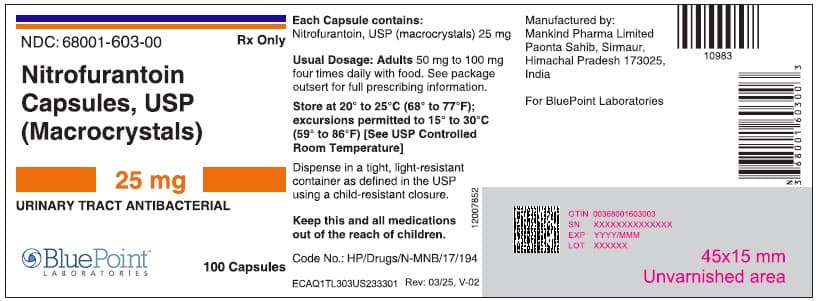 Macrodantin (Nitrofurantoin Macrocrystals) package label