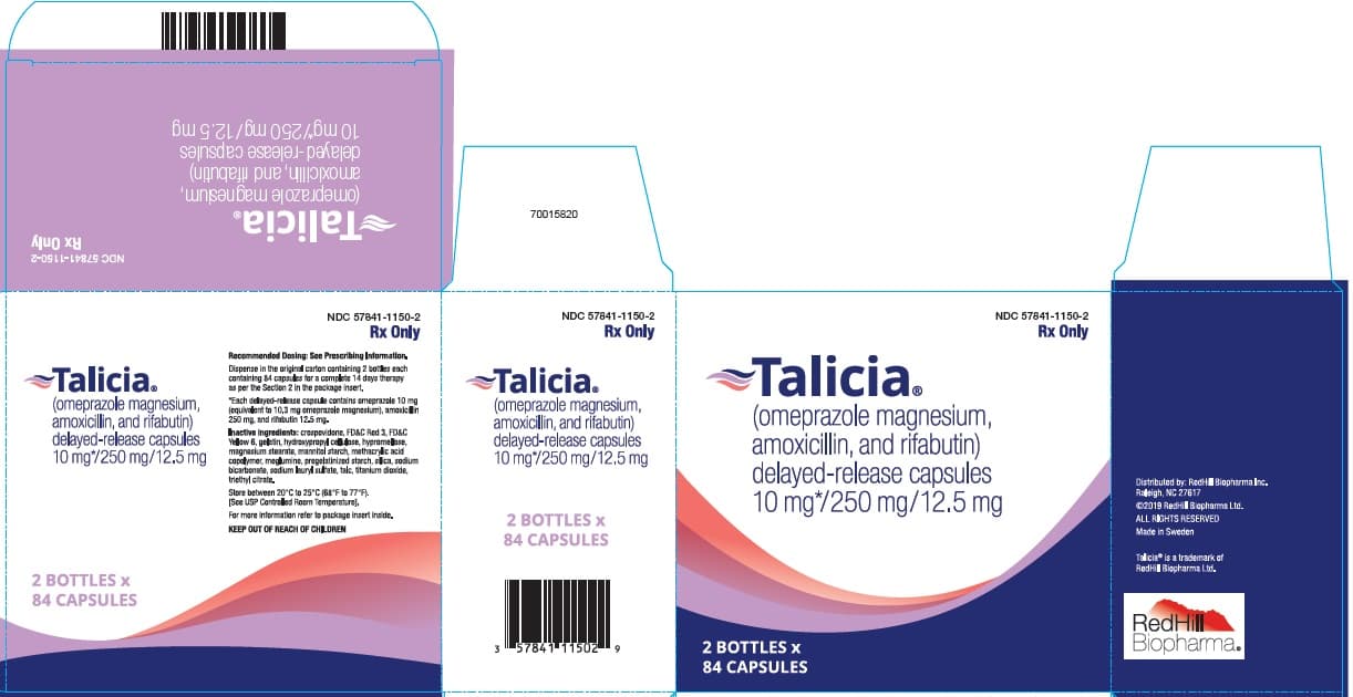 Talicia (Omeprazole Magnesium, Amoxicillin and Rifabutin) package label