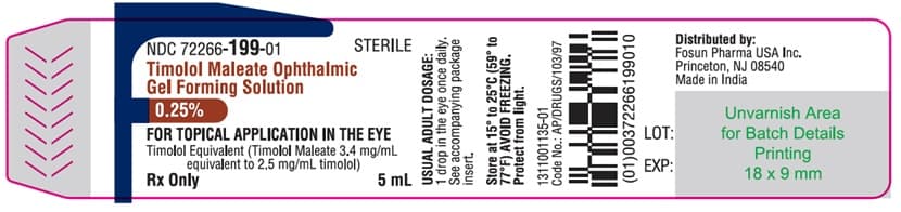 Timolol Maleate Ophthalmic Gel Forming Solution package label