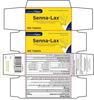Exchange Select (Vegetable Laxative from Senna Concentrate) package label