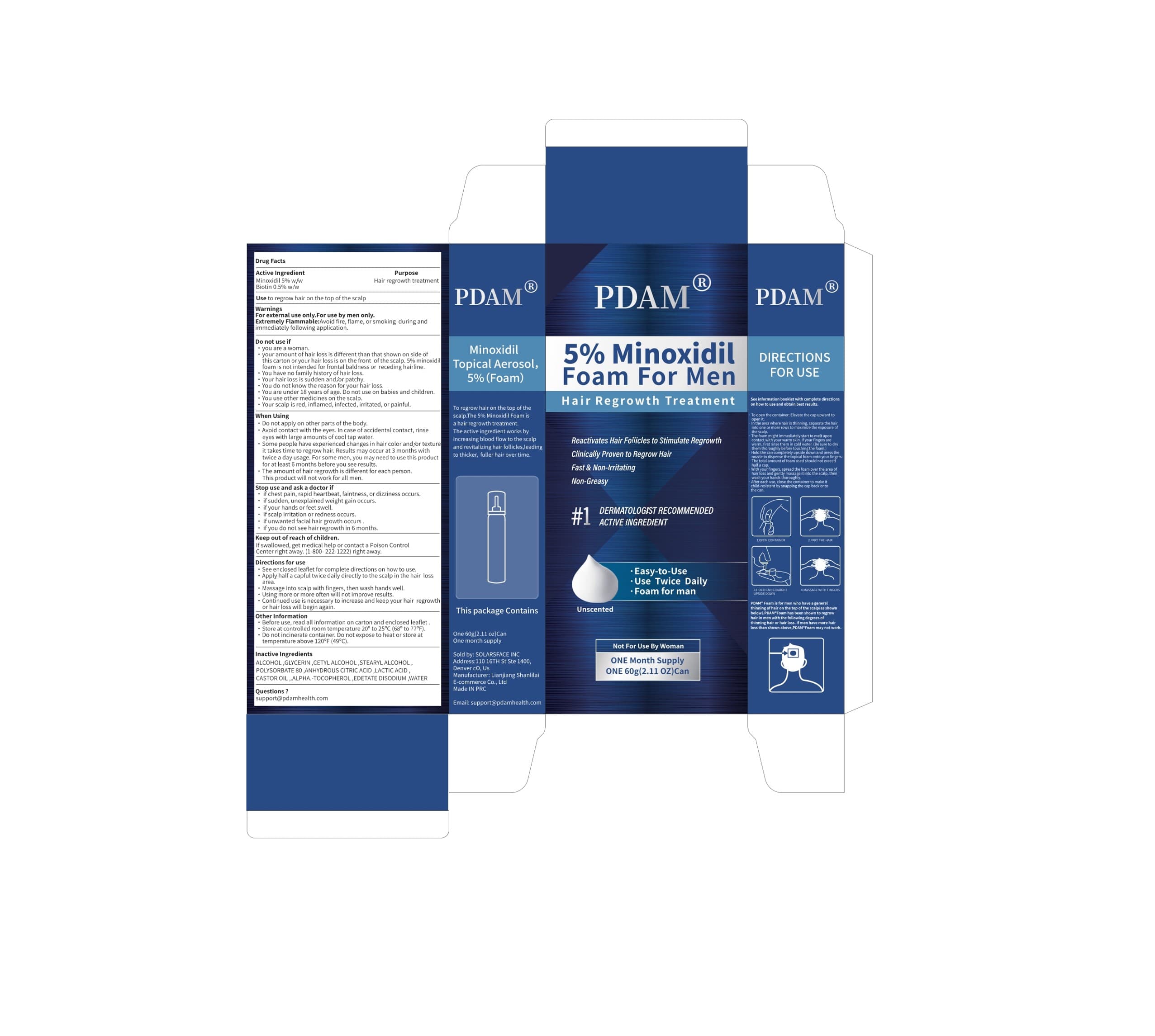 Hair Regrowth Foam — Reference image, actual packaging may vary