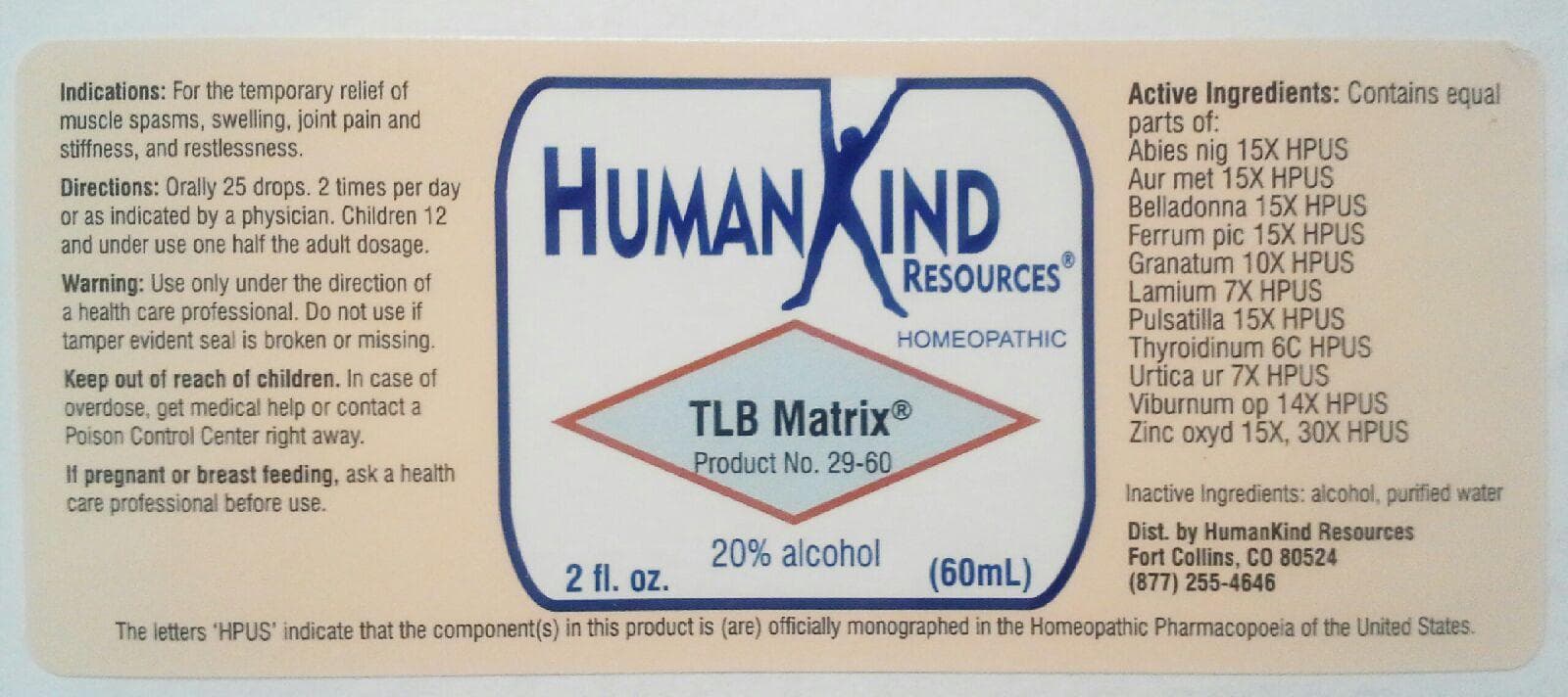 Tlb-Matrix — Reference image, actual packaging may vary