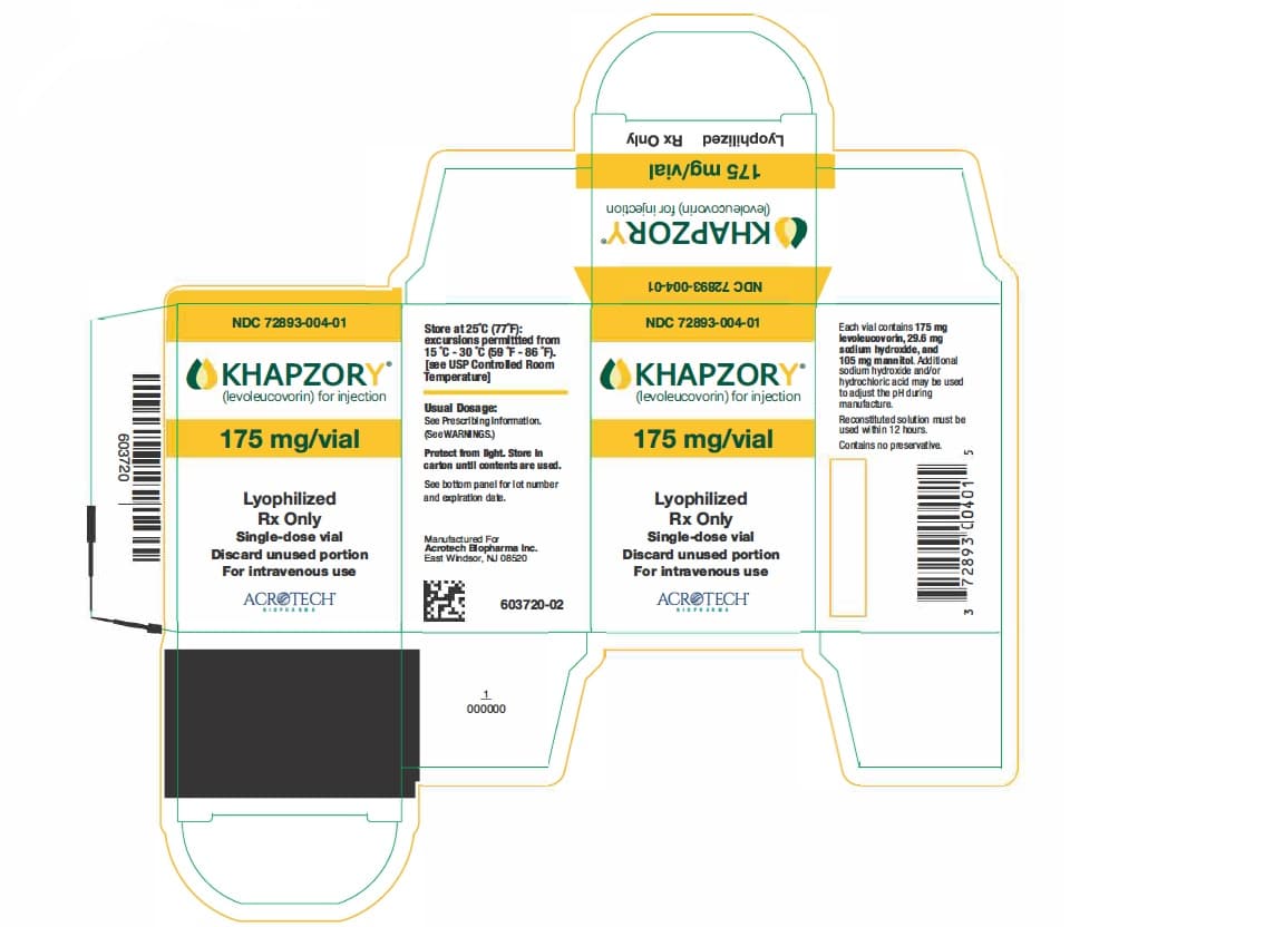 Levoleucovorin — Reference image, actual packaging may vary