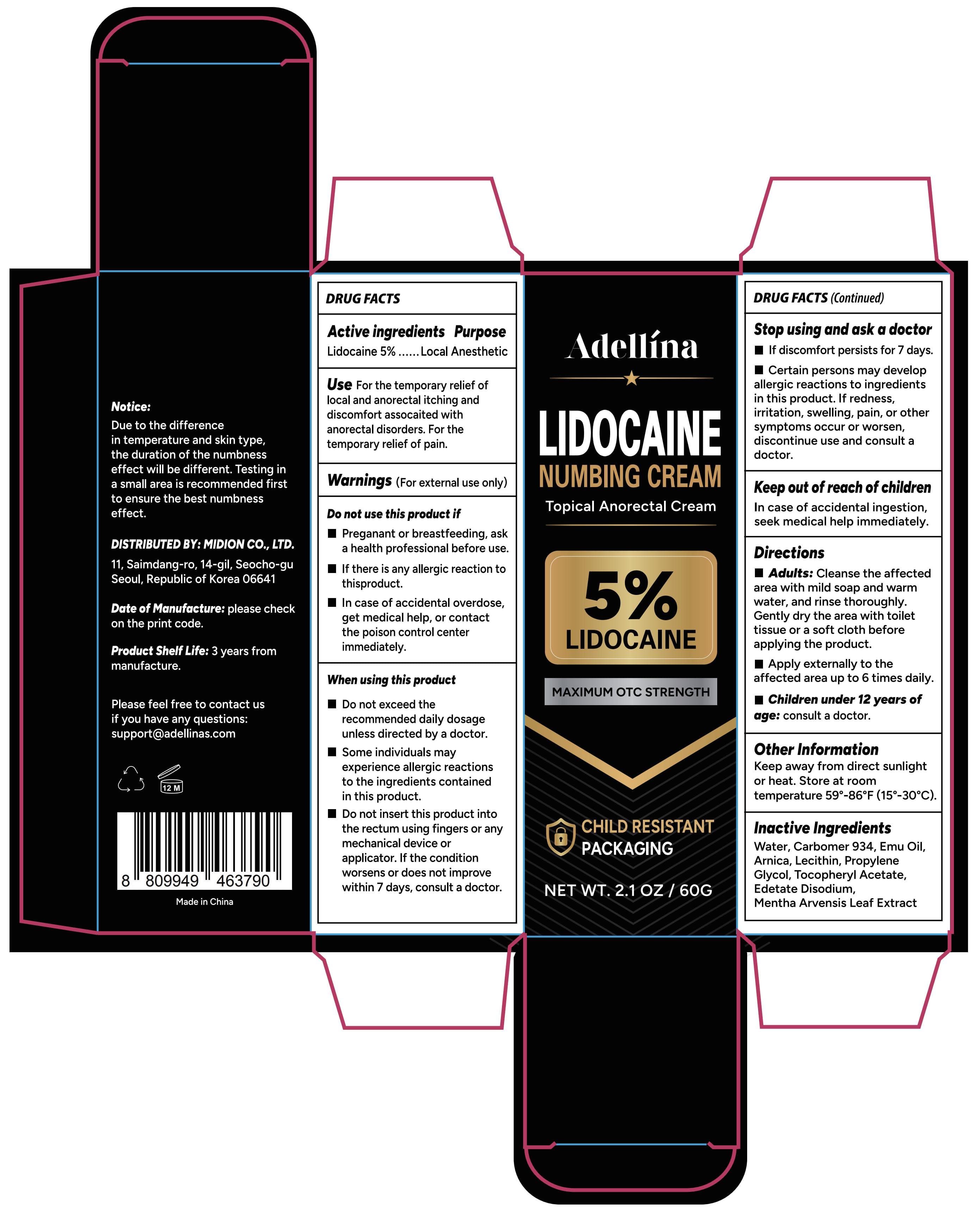 Nupharmisto Numbmd Lidocaine Cream Anorectal (hemorrhoidal) — Reference image, actual packaging may vary