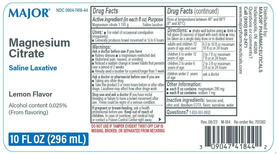 Magnesium Citrate — Reference image, actual packaging may vary
