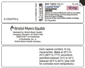 Camzyos — Reference image, actual packaging may vary