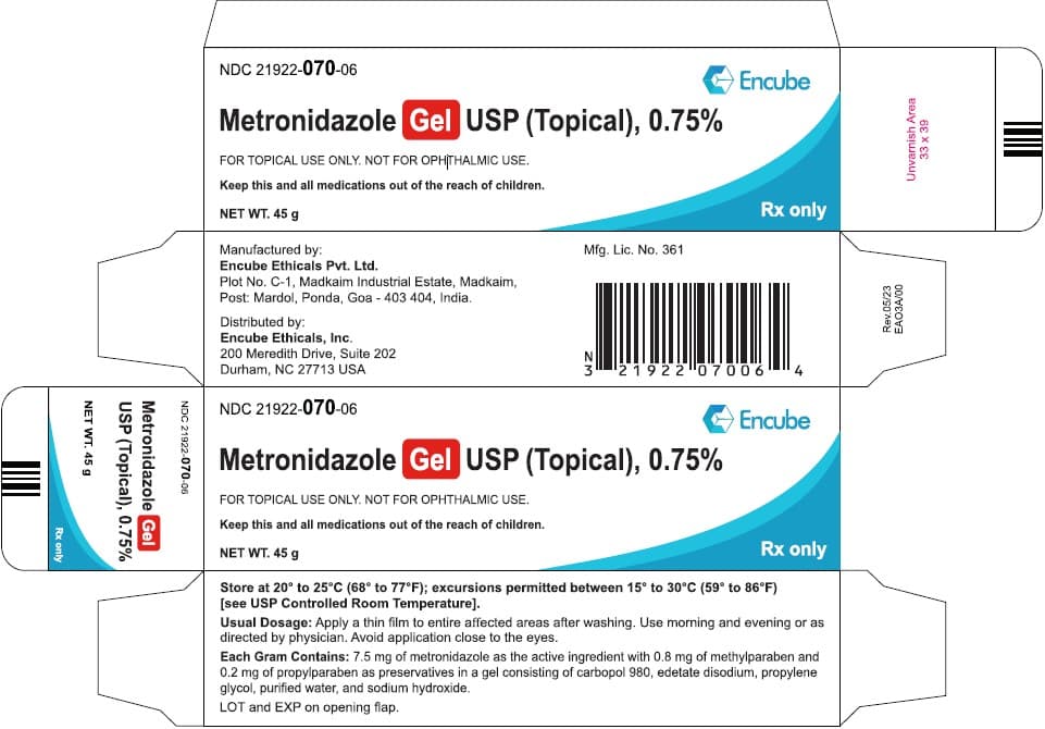 Metronidazole Topical — Reference image, actual packaging may vary
