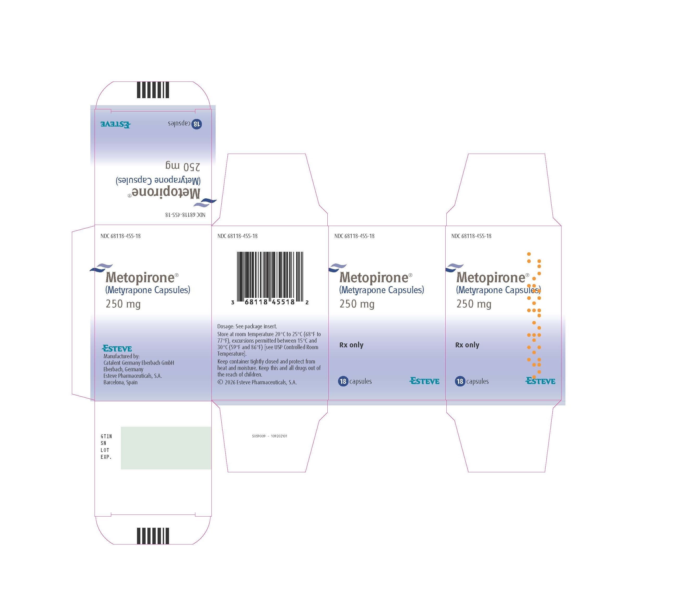 Metopirone — Reference image, actual packaging may vary