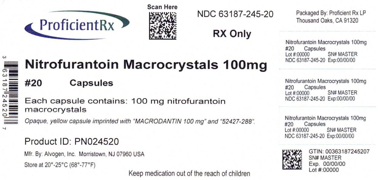 Nitrofurantion Macrocrystals — Reference image, actual packaging may vary