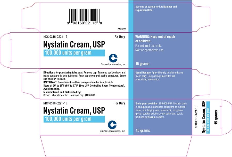 Nystatin Cream — Reference image, actual packaging may vary