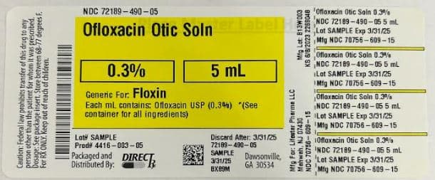Olfoxacin Otic Soln — Reference image, actual packaging may vary
