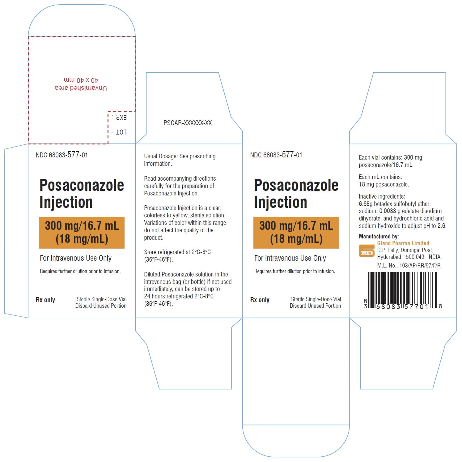 Posaconazole — Reference image, actual packaging may vary