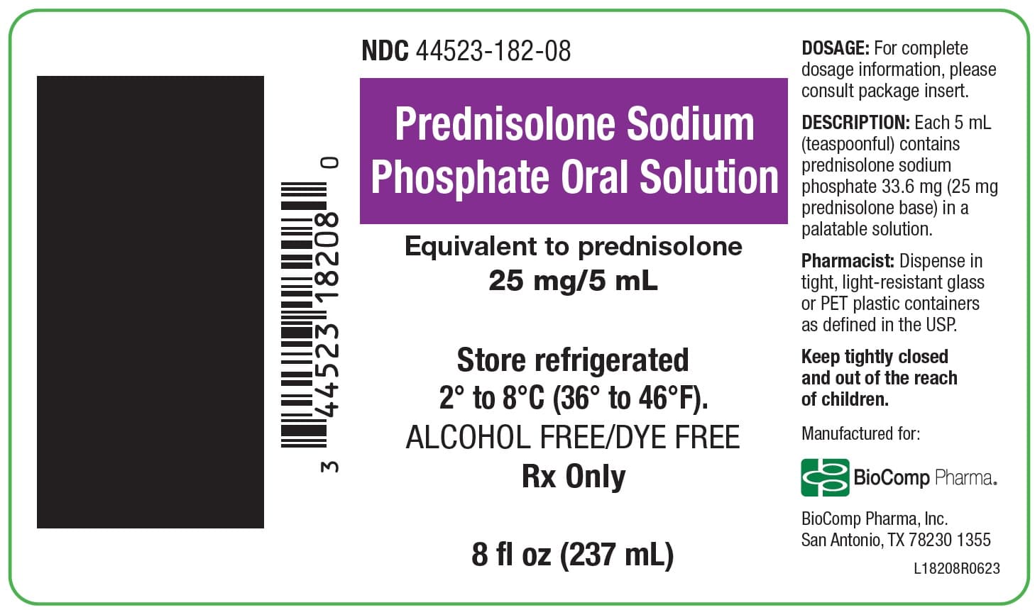 Prednisolone Oral Solution — Reference image, actual packaging may vary