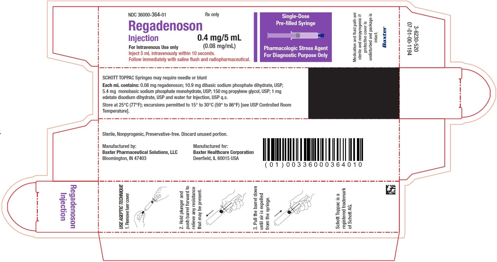 Regadenoson — Reference image, actual packaging may vary