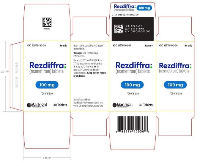 Rezdiffra — Reference image, actual packaging may vary