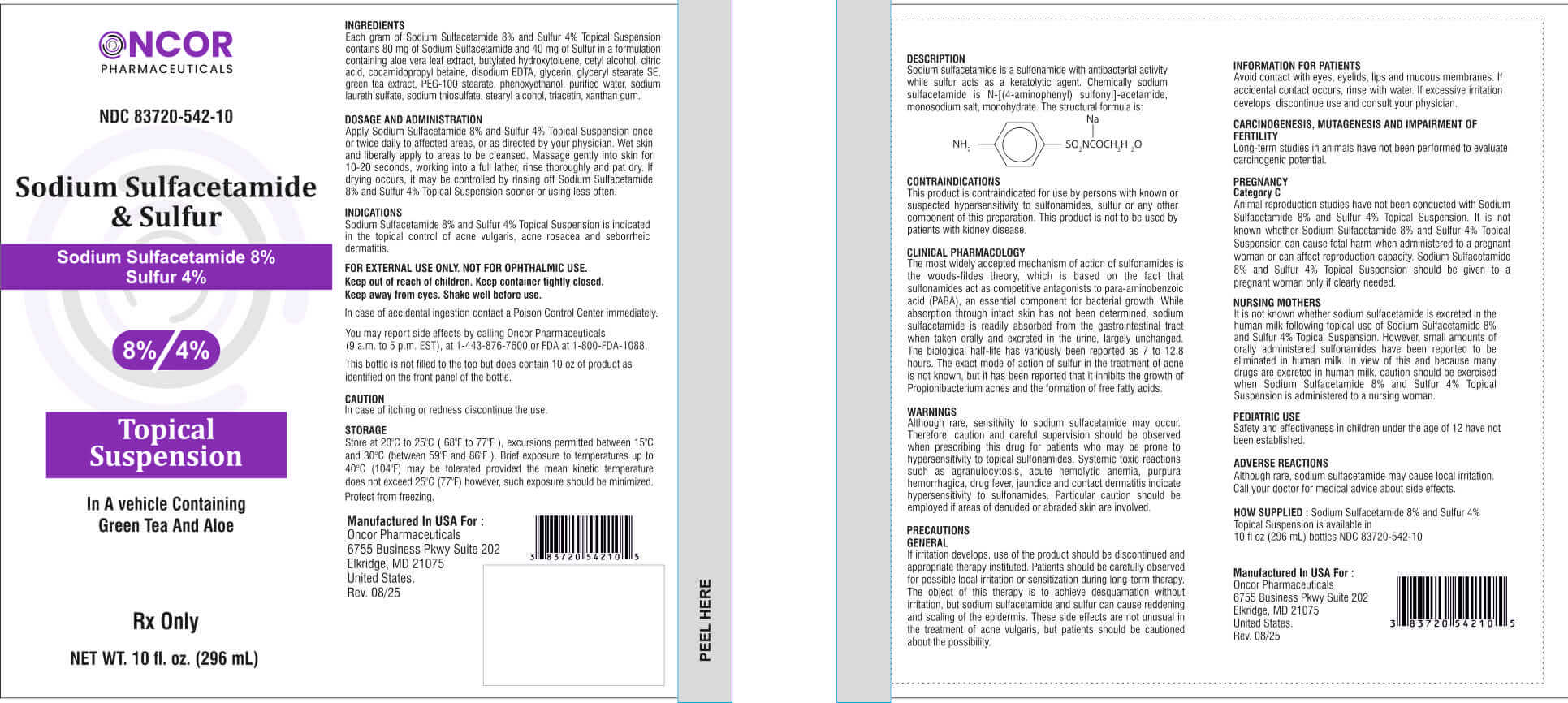 Sodium Sulfacetamide 8% Sulfur 4% — Reference image, actual packaging may vary