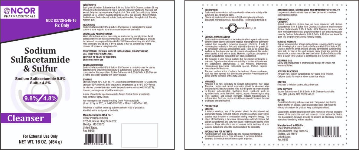 Sodium Sulfacetamide 9.8% Sulfur 4.8% — Reference image, actual packaging may vary