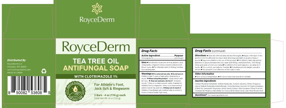 Roycederm Tea Tree Oil Antifungal Soap. — Reference image, actual packaging may vary