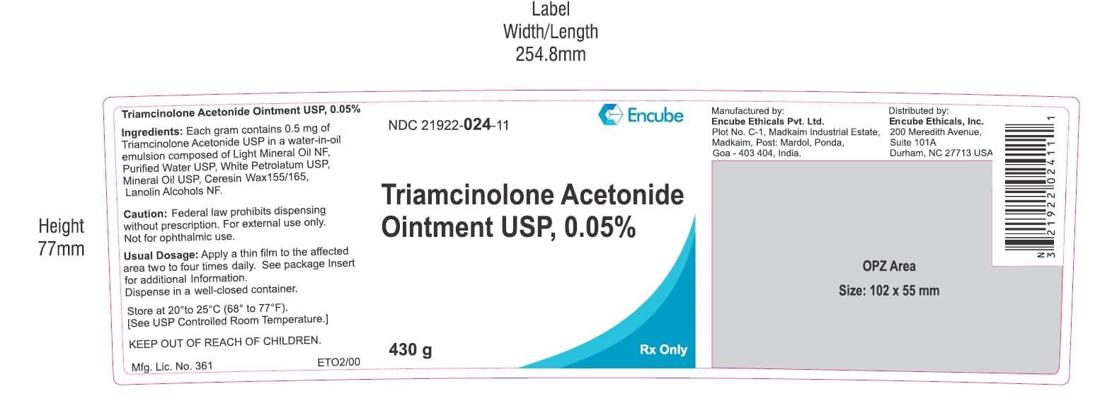 Triamcinolone Acetonide Ointment Usp, 0.05% — Reference image, actual packaging may vary