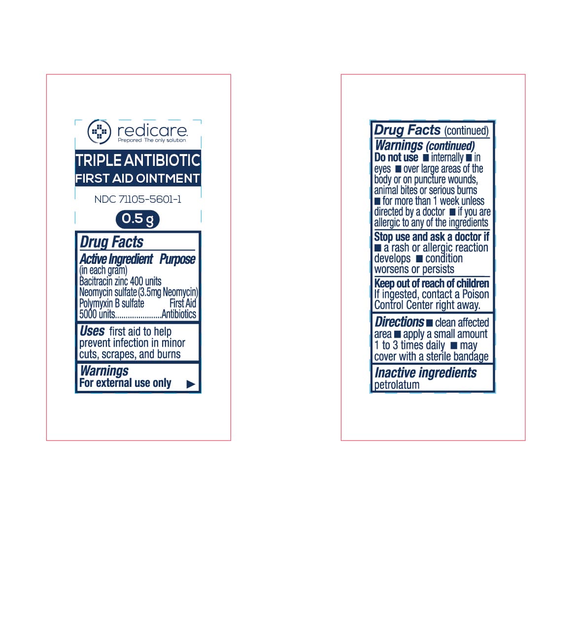 Redicare Triple Antibiotic First Aid — Reference image, actual packaging may vary