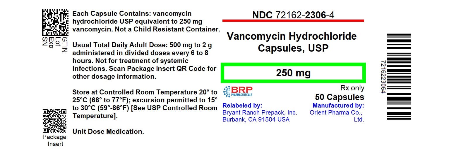 Vancomycin Hydrochloride — Reference image, actual packaging may vary