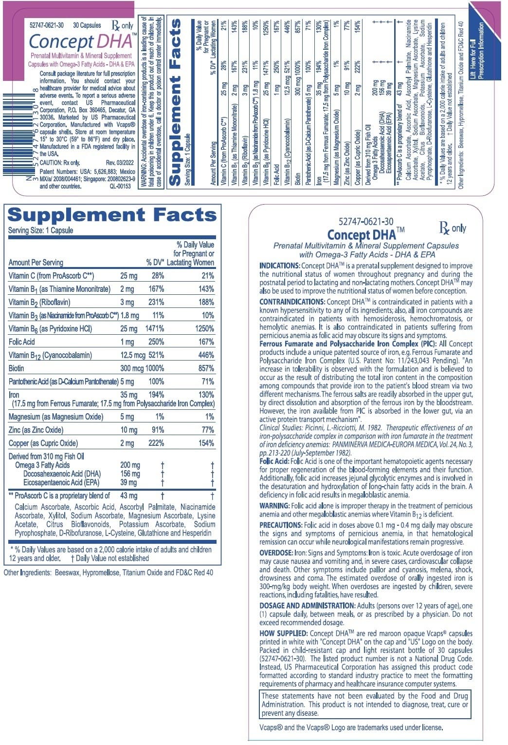 Concept DHA — Reference image, actual packaging may vary