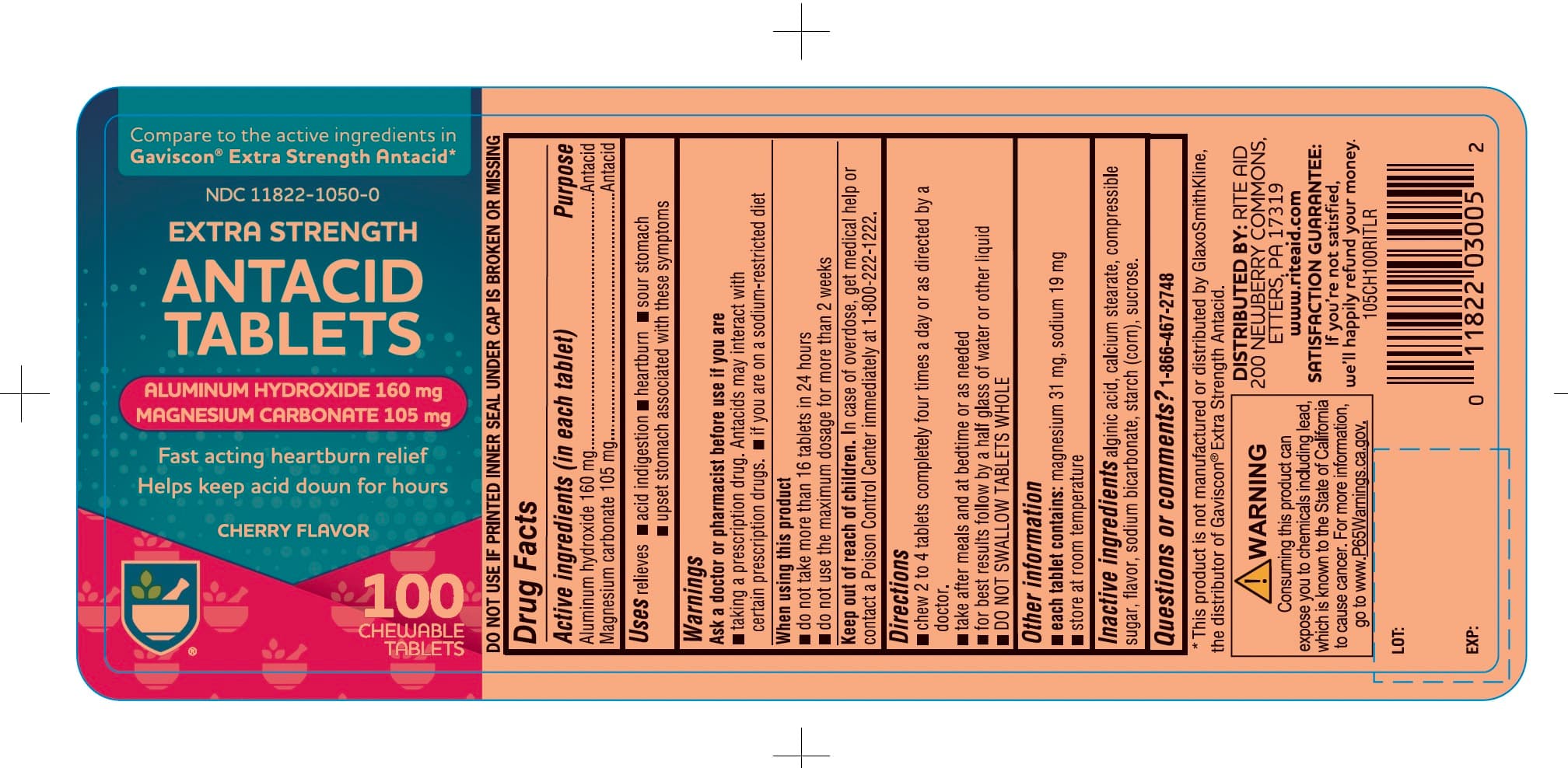 Aluminum Hydroxide and Magnesium Carbonate package label