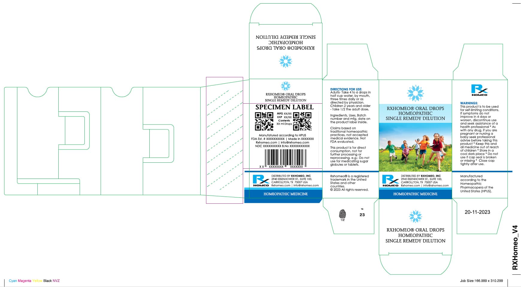 Zincum Met package label