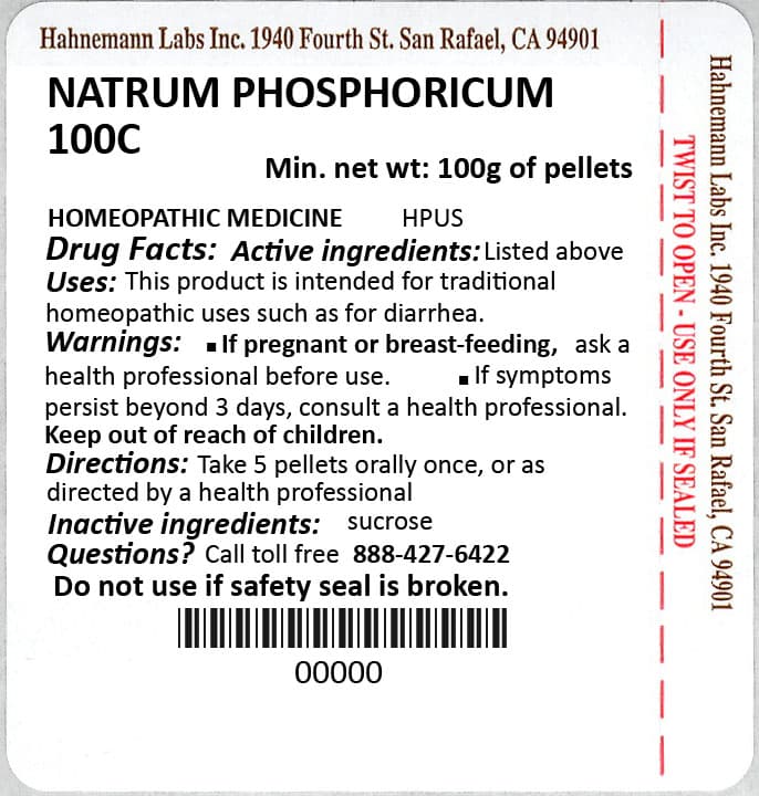 Natrum Phosphoricum package label