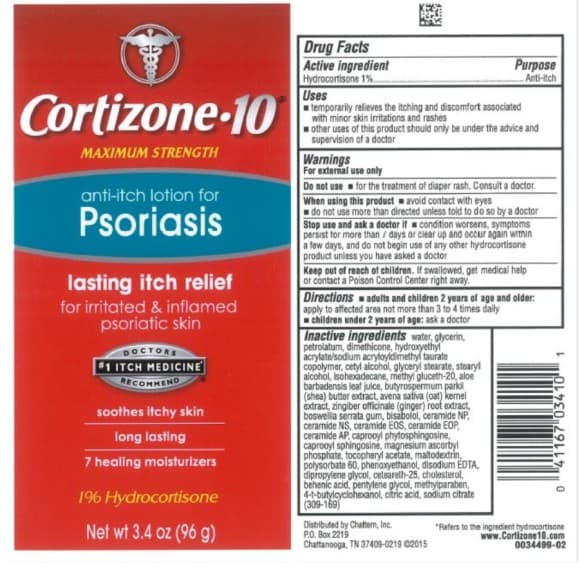 Cortizone 10 for Psoriasis package label