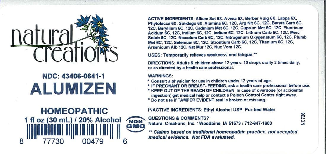Alumizen package label