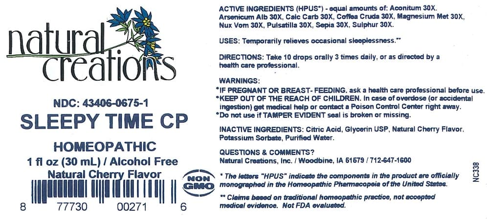 Sleepy Time Cp package label