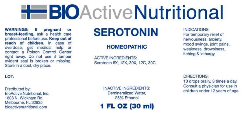 Serotonin (hydrochloride) package label