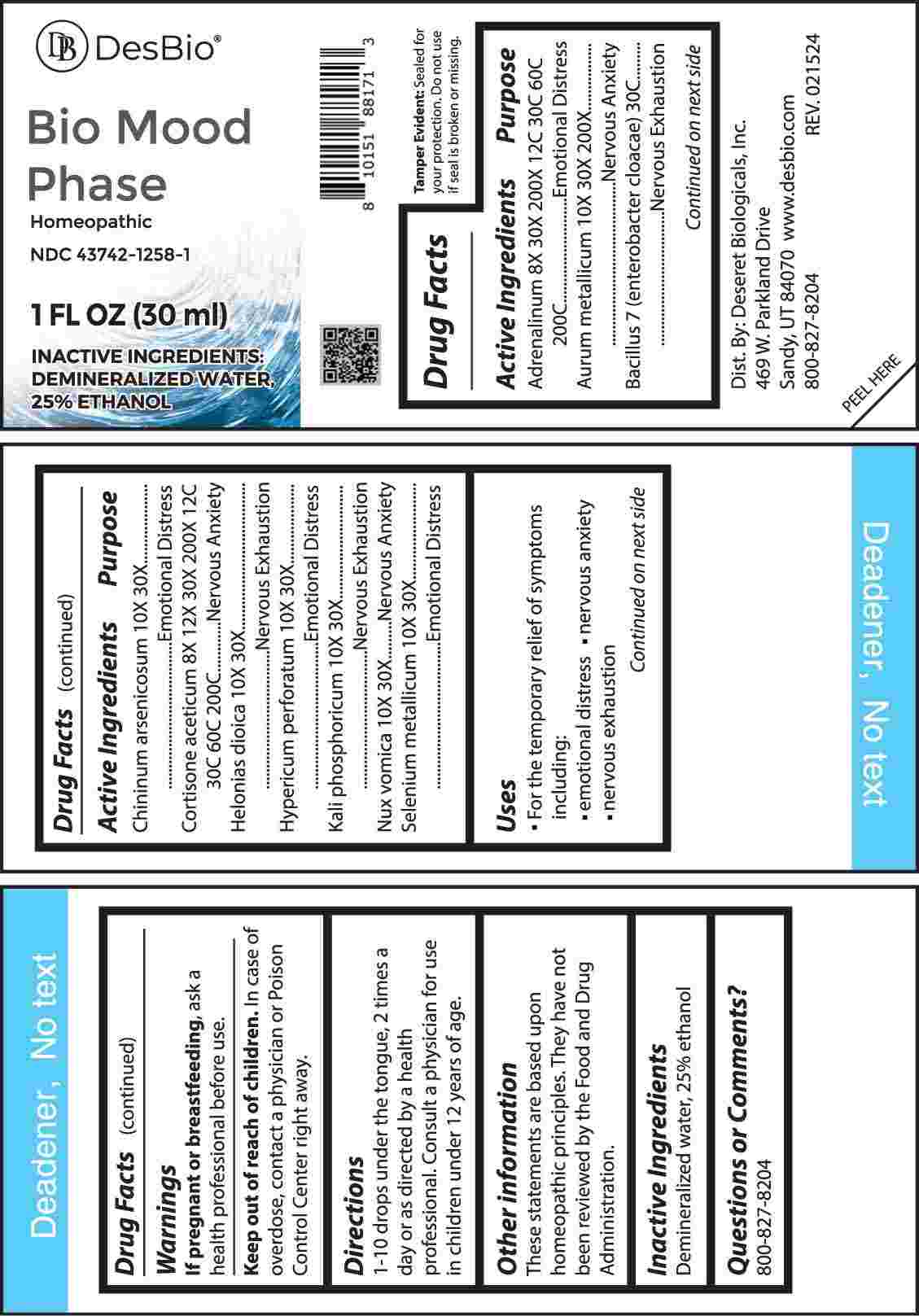 Bio Mood Phase package label