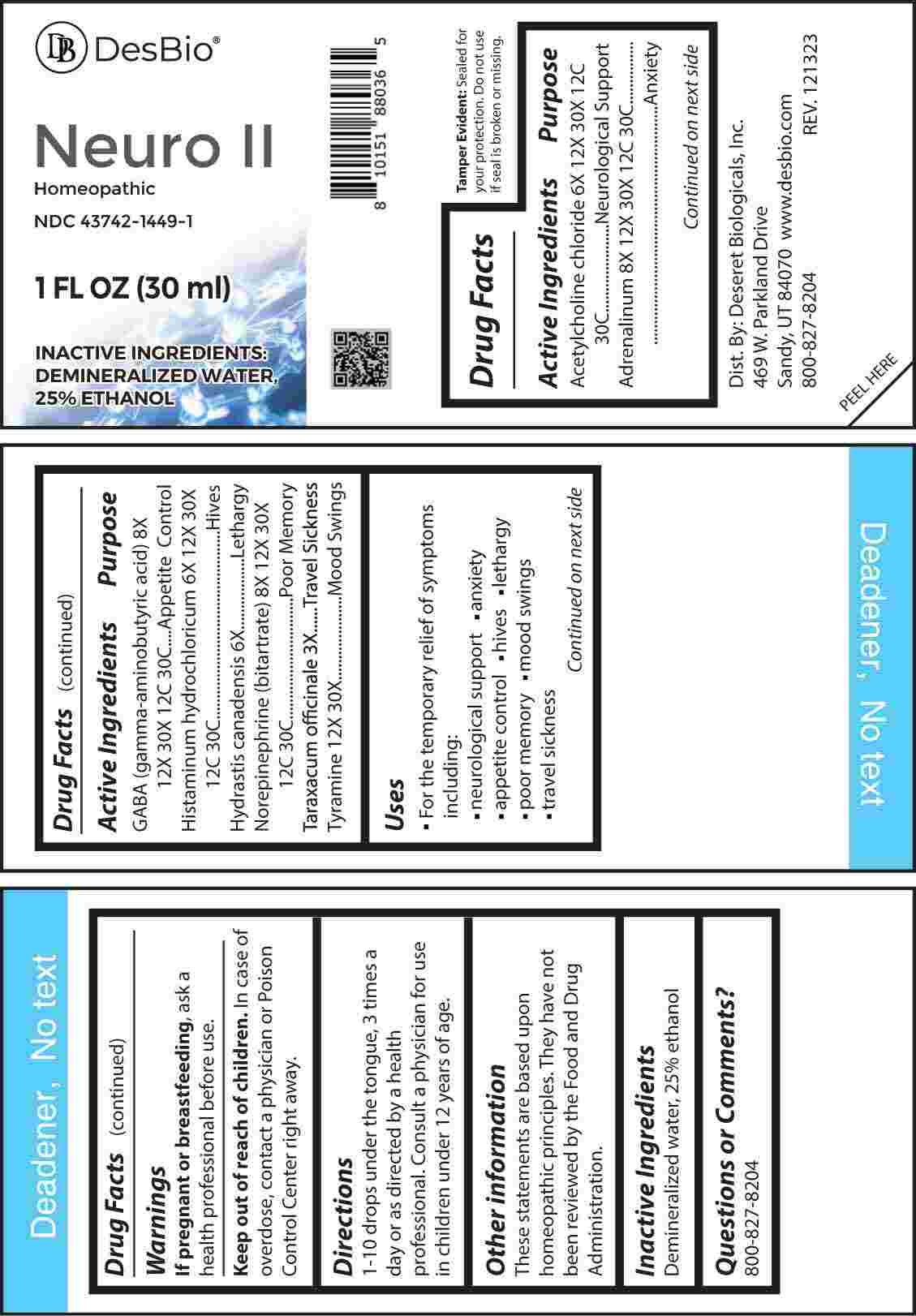 Neuro package label