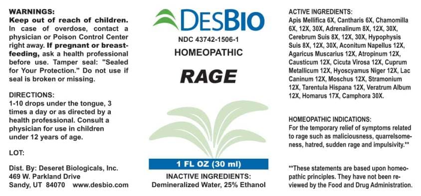 Rage package label