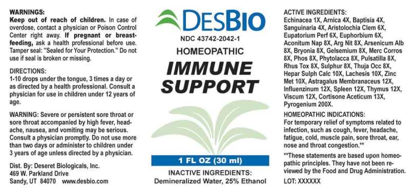 Immune Support package label