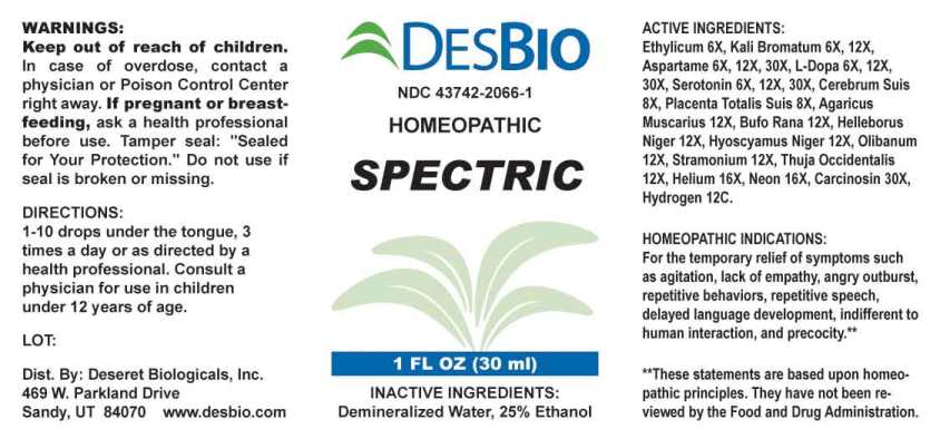 Spectric package label