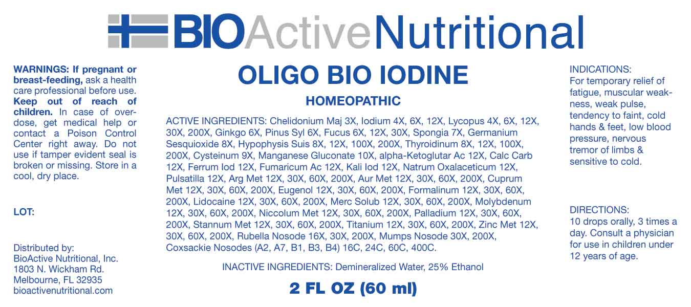 Oligo Bio Iodine package label