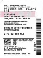 Nystatin package label