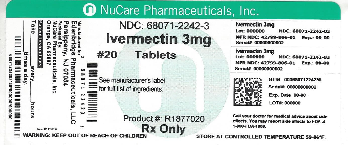 Ivermectin package label