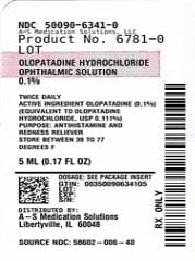 Olopatadine Hydrochloride package label