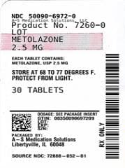 Metolazone package label