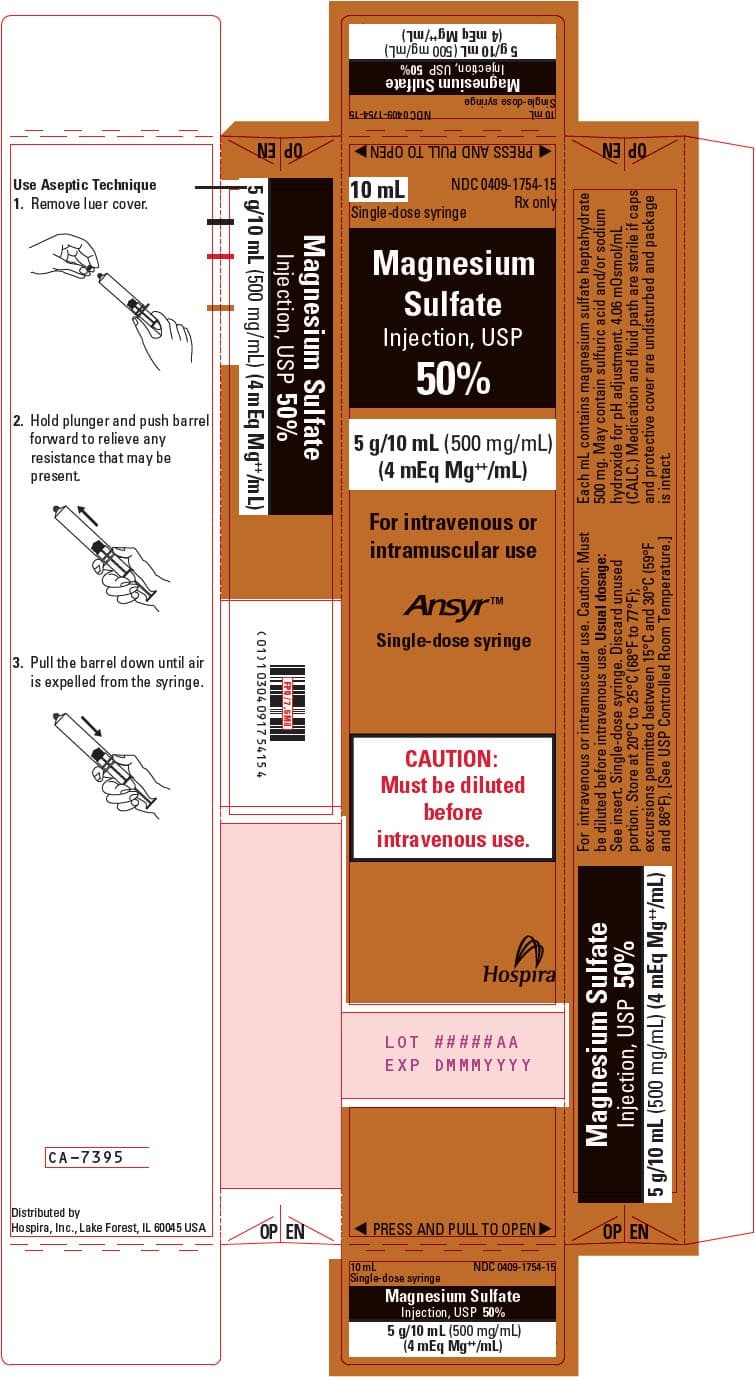 50% Magnesium Sulfate package label