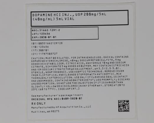 Dopamine Hci package label