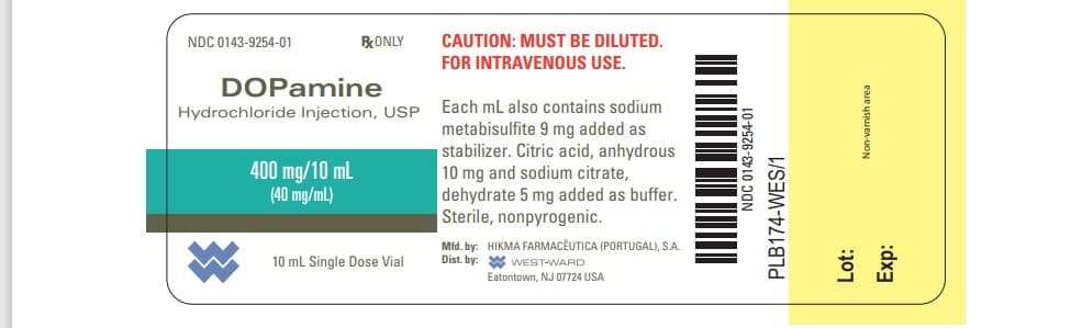 Dopamine Hydrochloride package label