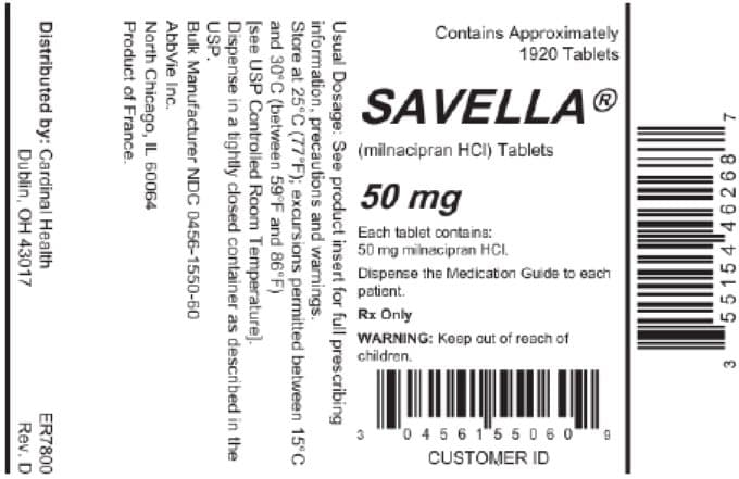 Savella package label