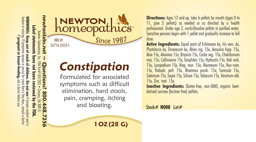 Constipation package label