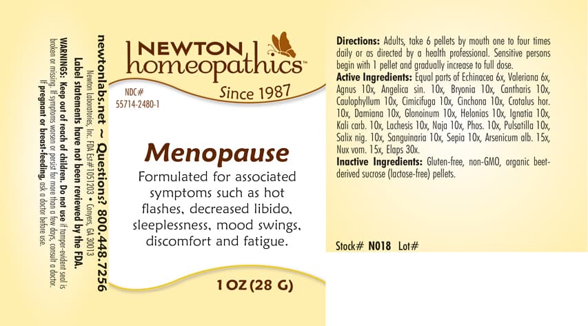 Menopause package label